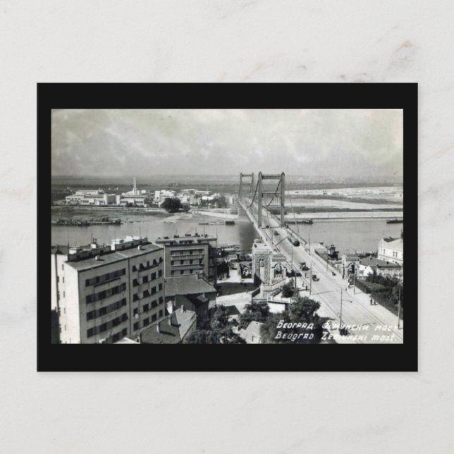 Cartão Postal Cartão-postal antigo - Belgrado, Ponte Rei Alexand (Frente)