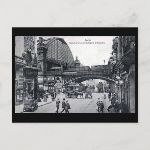 Cartão Postal Cartão-postal antigo - Berlim, Estação Friedrichst