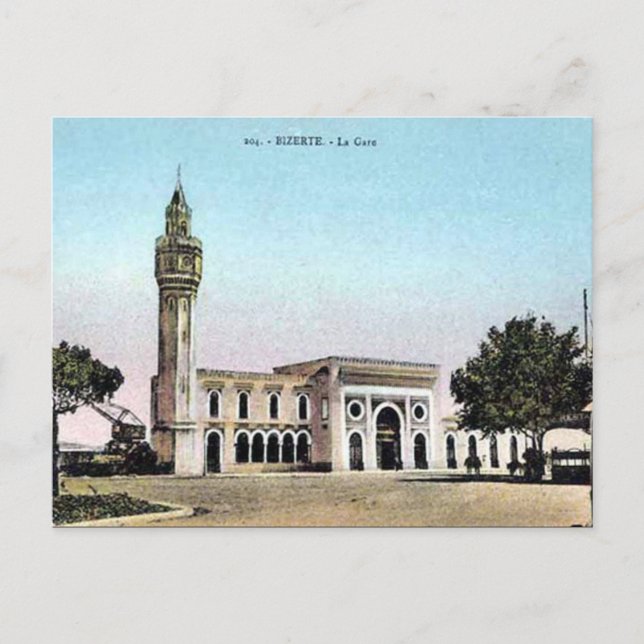 Cartão Postal Cartão-postal antigo - Bizerte, Tunísia (Frente)
