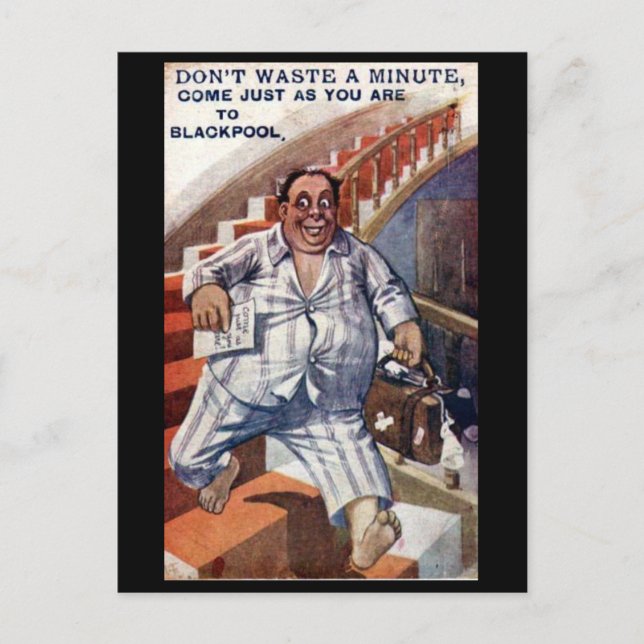 Cartão Postal Cartão-postal antigo - Blackpool, Lancashire (Frente)