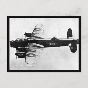 Cartão Postal Cartão-postal antigo - Bombardeiro RAF Lancaster