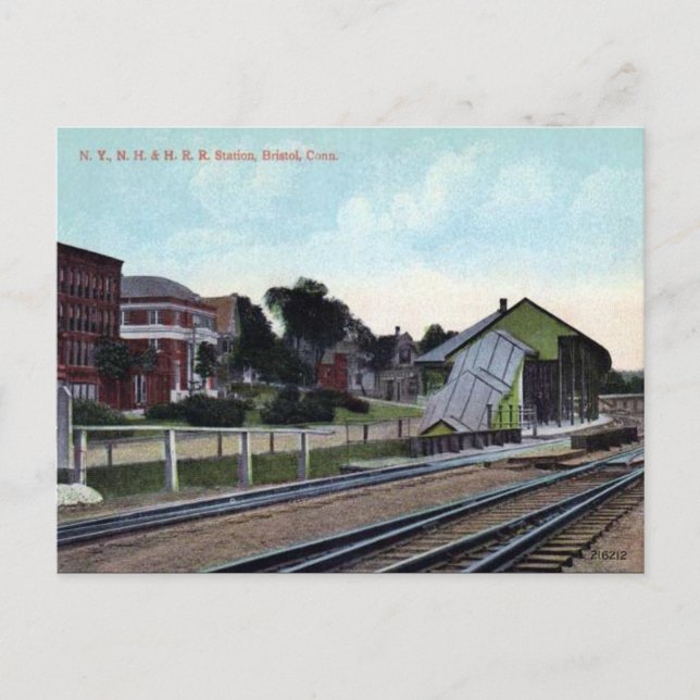 Cartão Postal Cartão-postal antigo - Bristol, Connecticut, EUA (Frente)