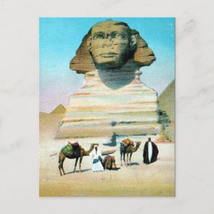 Cartão Postal Cartão-postal antigo - Cairo, Esfinge