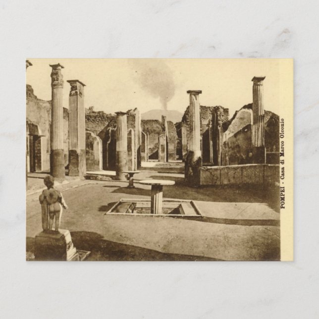 Cartão Postal Cartão-postal antigo - Casa di Marco Olconio (Frente)