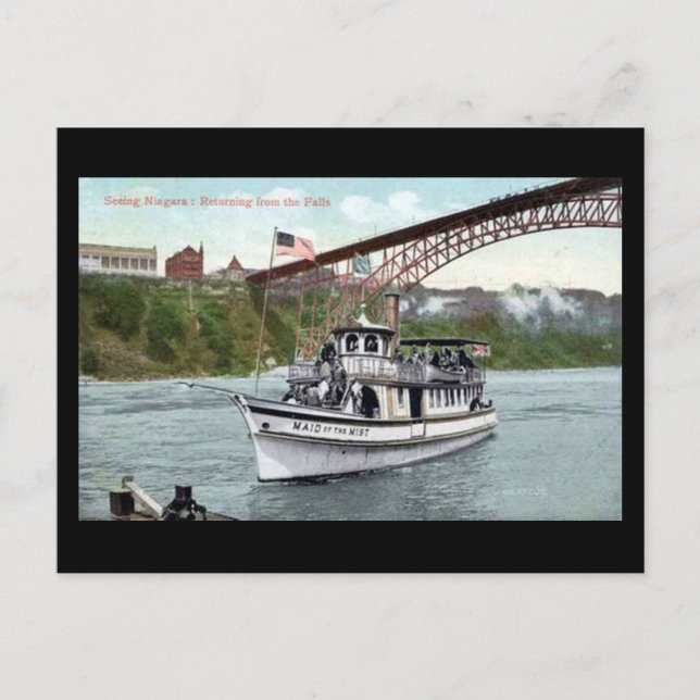 Cartão Postal Cartão-postal antigo - Cataratas Niágara, Maid da  (Frente)