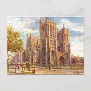 Cartão Postal Cartão-postal antigo - Catedral de Bristol