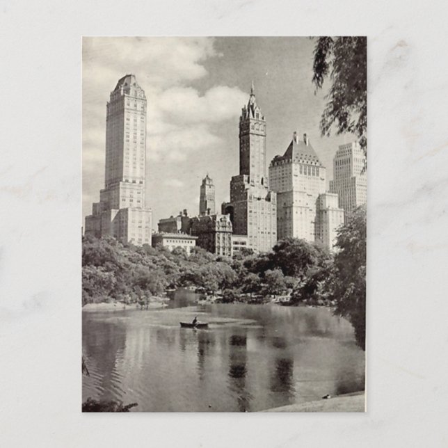 Cartão Postal Cartão-postal antigo - Central Park, Nova Iorque (Frente)