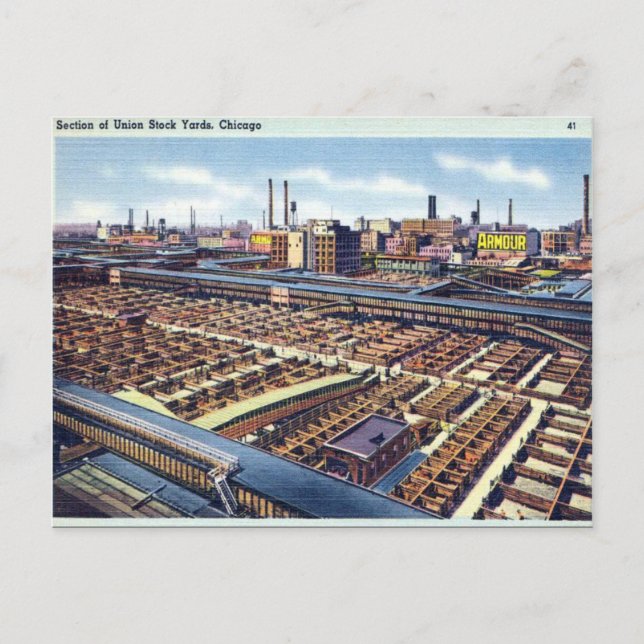 Cartão Postal Cartão-postal antigo - Chicago, Illinois (Frente)