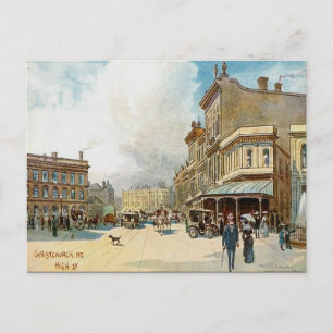 Cartão Postal Cartão-postal antigo - ChristChurch, Nova Zelândia