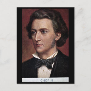 Cartão Postal Cartão-postal antigo - Compositores - Chopin