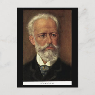 Cartão Postal Cartão-postal antigo - Compositores - Tchaikovsky