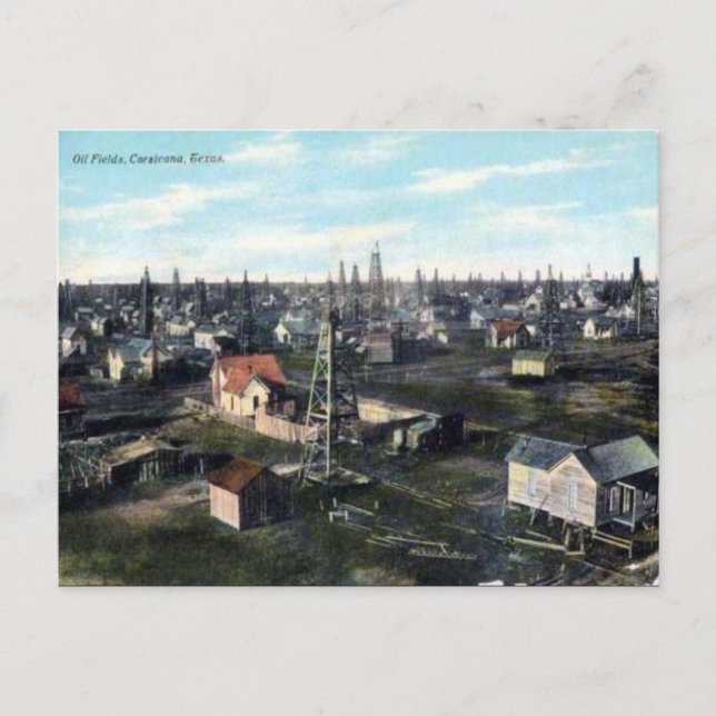 Cartão Postal Cartão-postal antigo - Córsega, Texas (Frente)