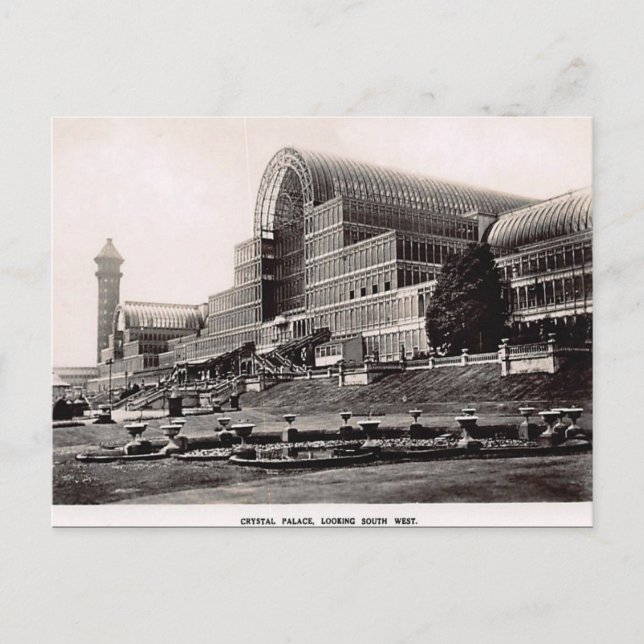 Cartão Postal Cartão-postal antigo - Crystal Palace, Londres (Frente)