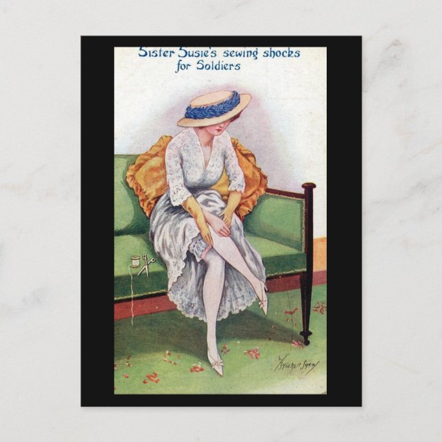 Cartão Postal Cartão-postal antigo da banda desenhada - Irmã Sus (Frente)