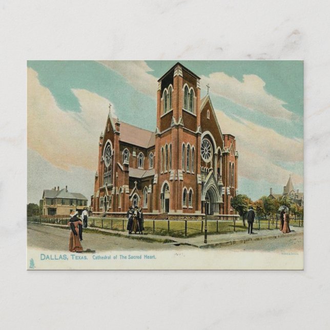 Cartão Postal Cartão-postal antigo - Dallas, Texas (Frente)