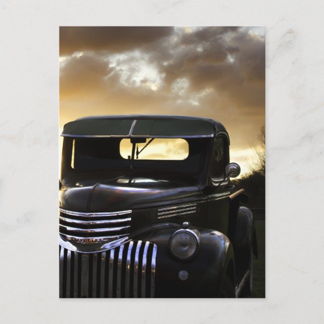 Cartão Postal Cartão-postal antigo de caminhão Chevy (Frente)