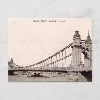 Cartão Postal Cartão-postal antigo de Londres - Ponte Hammersmit