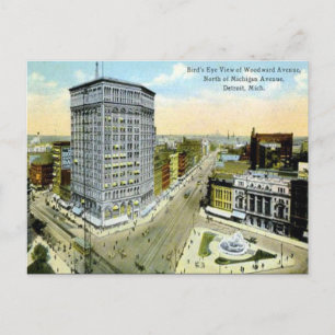Cartão Postal Cartão-postal antigo - Detroit, Michigan, EUA