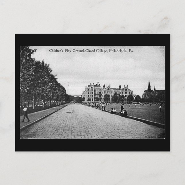 Cartão Postal Cartão-postal antigo - Girard College, Philadelphi (Frente)