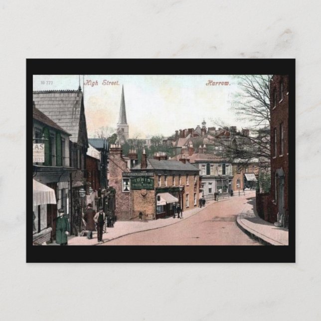 Cartão Postal Cartão-postal antigo - Harrow, Londres (Frente)