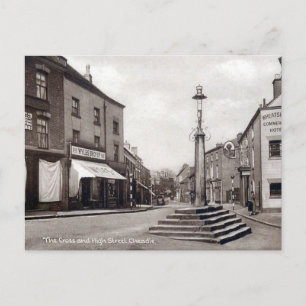 Cartão Postal Cartão-postal antigo - High Street, Cheadle