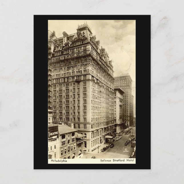Cartão Postal Cartão-postal antigo - Hotel Bellevue Stratford, P (Frente)
