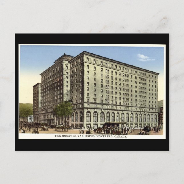 Cartão Postal Cartão-postal antigo, Hotel Royal Monte, Montreal (Frente)