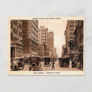 Cartão Postal Cartão-postal antigo - Houston, Texas