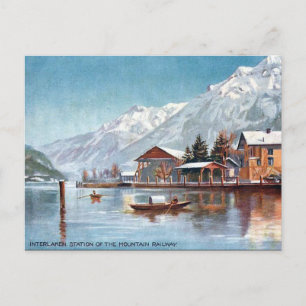 Cartão Postal Cartão-postal antigo - Interlaken, Suiça