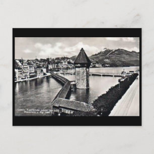 Cartão Postal Cartão-postal antigo - Kapellbrucke, Lucerne, Suiç