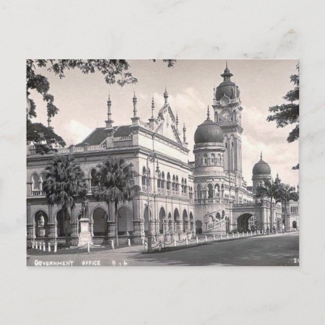 Cartão Postal Cartão-postal antigo - Kuala Lumpur, Malásia (Frente)