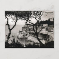 Cartão-postal antigo - La Corniche, Marselha