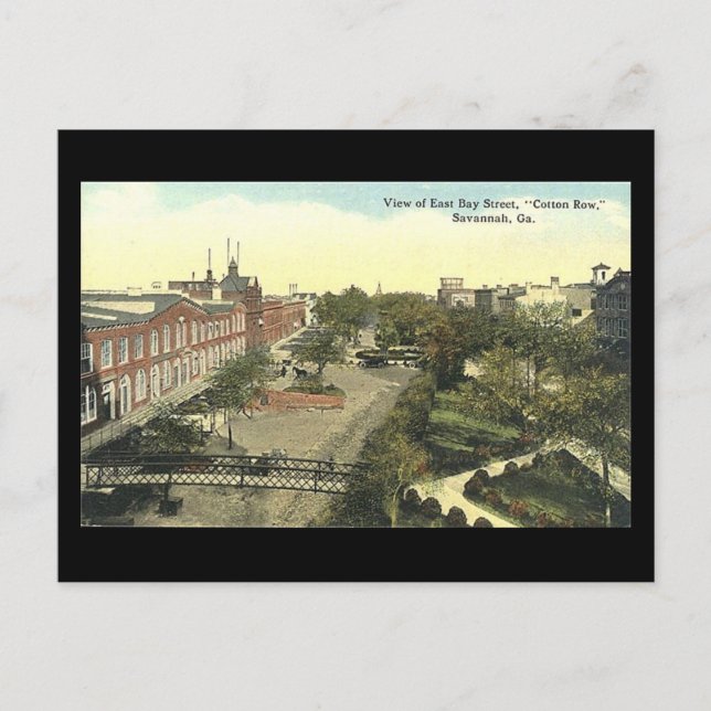 Cartão Postal Cartão-postal antigo, Linha de Algodão, Savana, Ge (Frente)