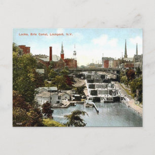 Cartão Postal Cartão-postal antigo - Lockport, NY, EUA