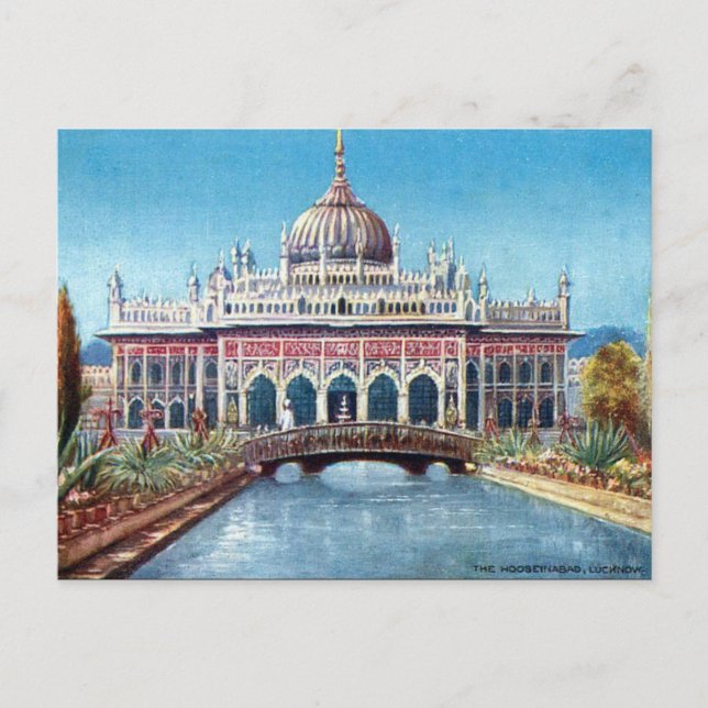 Cartão Postal Cartão-postal antigo - Lucknow, Índia (Frente)