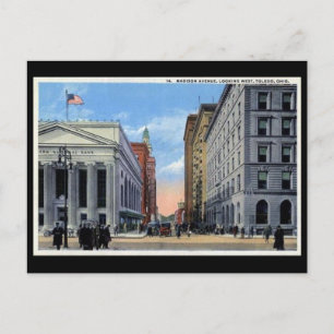Cartão Postal Cartão-postal antigo - Madison Ave, Toledo, Ohio