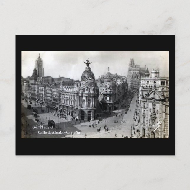 Cartão Postal Cartão-postal antigo - Madrid (Frente)