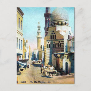 Cartão Postal Cartão-postal antigo - Mesquita Azul, Cairo, Egit