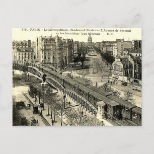 Cartão Postal Cartão-postal antigo - Metro de Paris