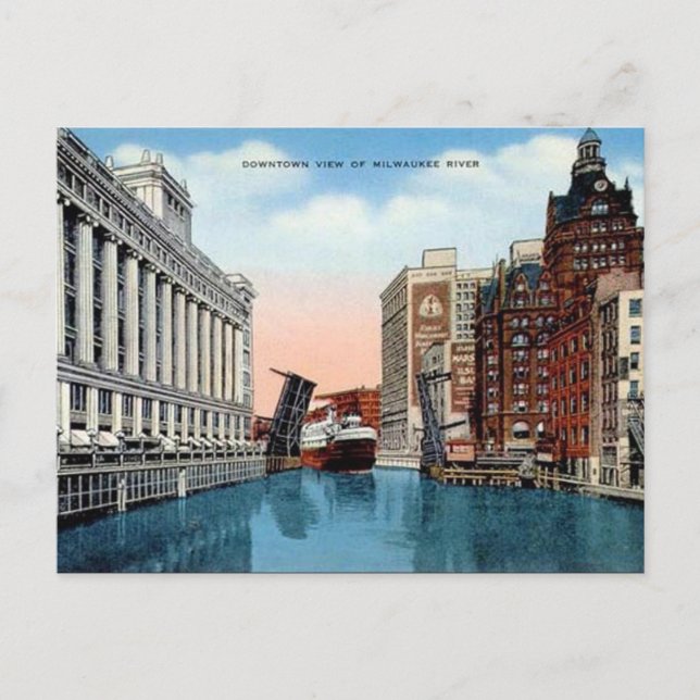 Cartão Postal Cartão-postal antigo - Milwaukee, Wisconsin, EUA (Frente)