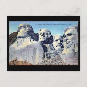 Cartão Postal Cartão-postal antigo - Monte Rushmore, Dakota do