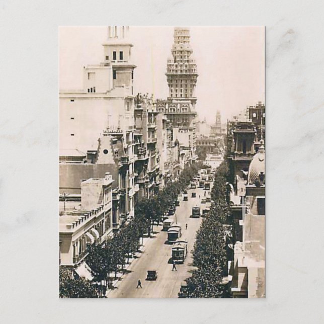 Cartão Postal Cartão-postal antigo - Montevidéu, Uruguai (Frente)