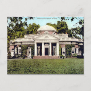 Cartão Postal Cartão-postal antigo - Monticello, Virginia, EUA