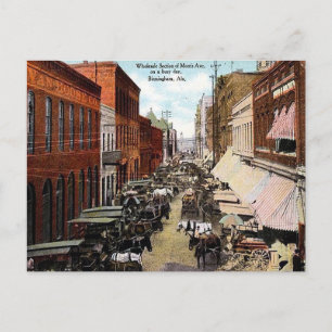 Cartão Postal Cartão-postal antigo - Morris Ave, Birmingham, Ala