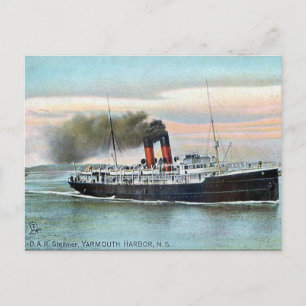 Cartão Postal Cartão-postal antigo - Navio a vapor DAR, Yarmout