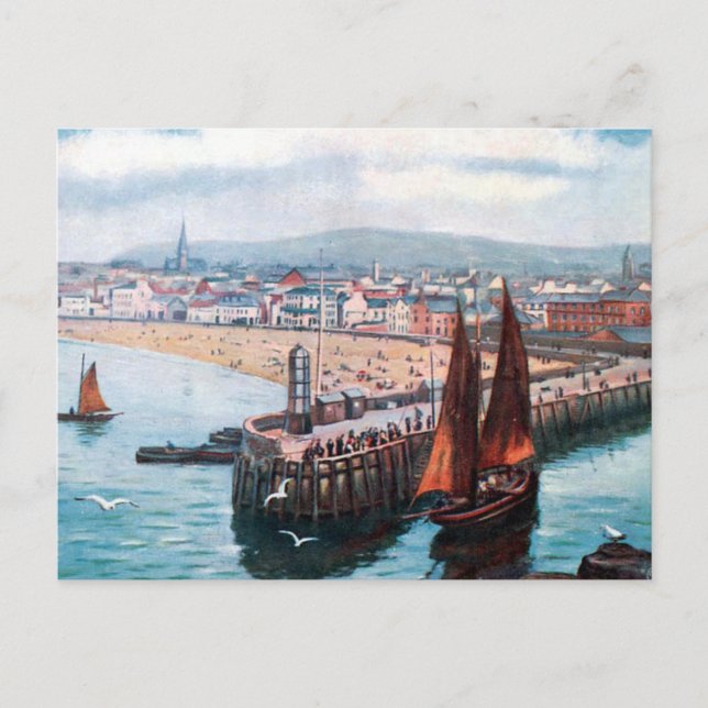 Cartão Postal Cartão-postal antigo - Pele, Ilha de Man (Frente)