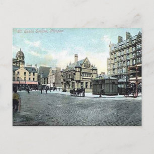 Cartão Postal Cartão-postal antigo - Praça Enoch Rua, Glasgow
