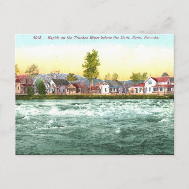 Cartão Postal Cartão-postal antigo - Reno, Nevada, EUA (Frente)
