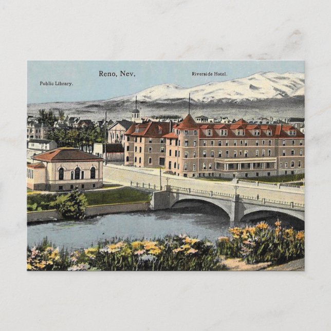 Cartão Postal Cartão-postal antigo - Reno, Nevada. EUA (Frente)