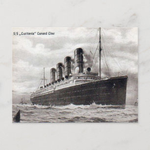 Cartão Postal Cartão-postal antigo - RMS Lusitania